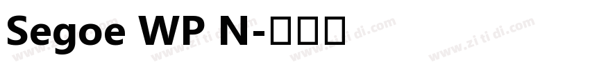 Segoe WP N字体转换